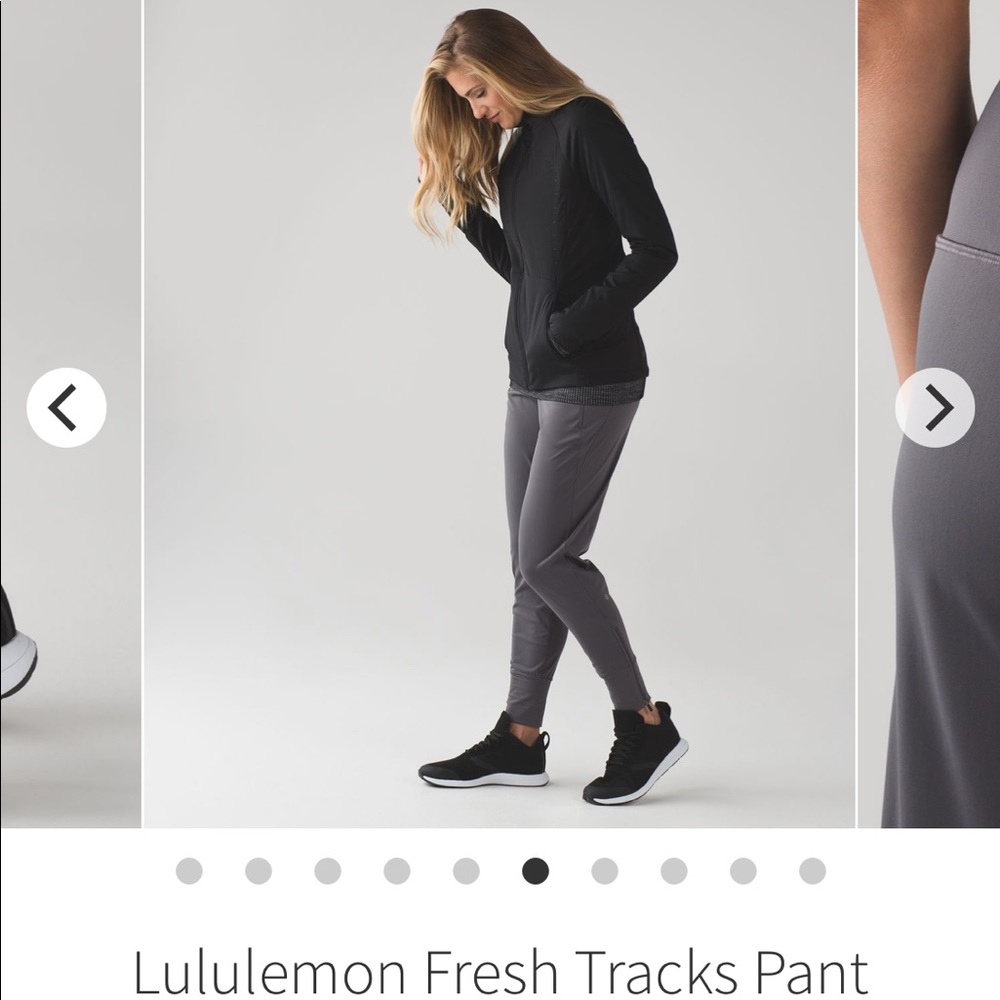 NWT Lululemon fresh track pants in size 8